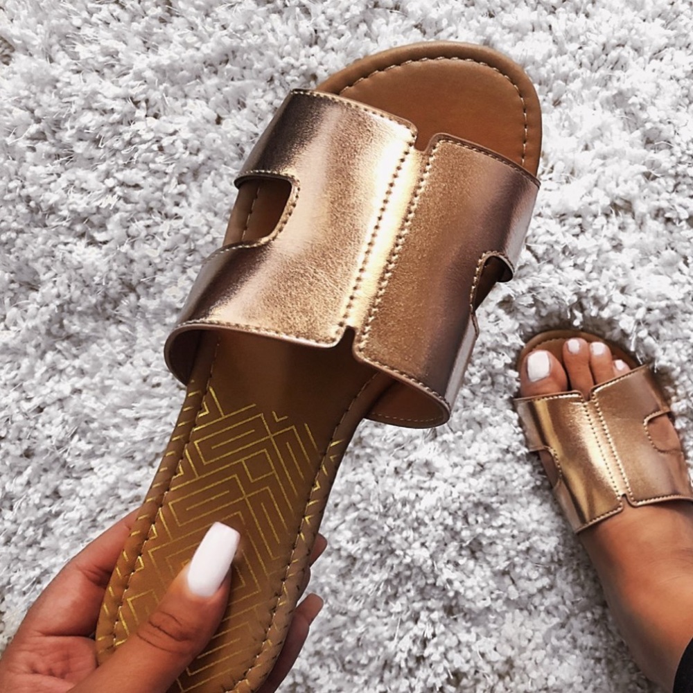 NEW Sofia Sandal- Rose Gold - Picture 2 of 4